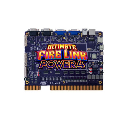 HET Παιχνίδι Έμπειρας Arcade Ultimate Fire Link Power4 Pcb Πίνακας παιχνιδιών