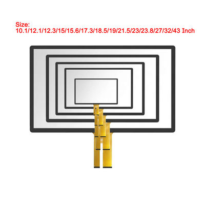 Προσαρμόστε το 43inches σειριακό ή USB PCAP Παγκόσμια οθόνη αφής Πίνακα για Gaming Monitor