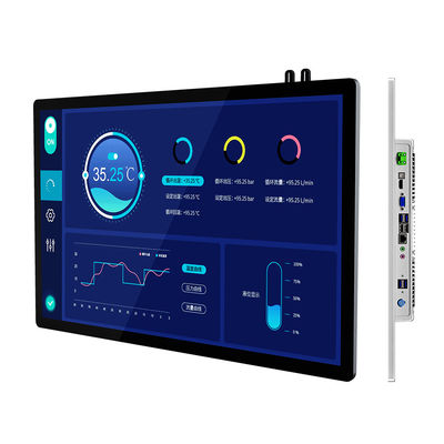 1920×1080 FHD All-In-One Πιστολόγιο Αγγίγματος 21.5 "Ανερόστερη Επιχειρηματική Βιομηχανική Χρησιμοποιείται τοίχος